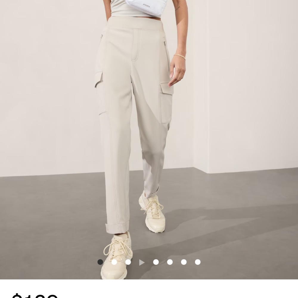 Athleta Endless Cargo Pant in Ivory